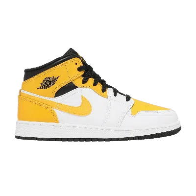 Pre-owned Air Jordan 1 Mid Gs 'university Gold'