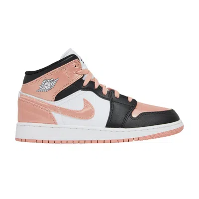 Pre-owned Air Jordan 1 Mid Gs 'white Light Madder Root' | Kid's Size 3.5