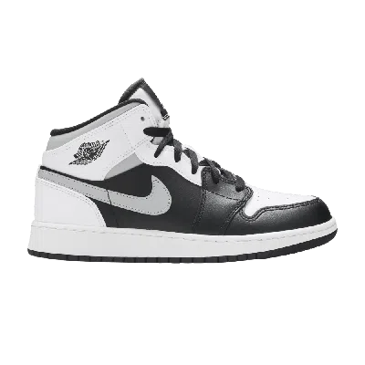 Pre-owned Air Jordan 1 Mid Gs 'white Shadow'