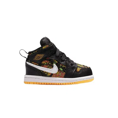 Pre-owned Air Jordan 1 Mid Gt 'black Laser Orange' | Infant Size 4