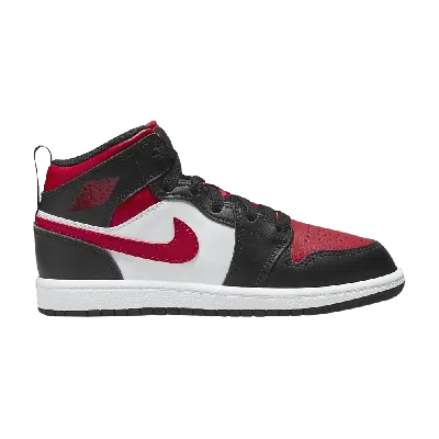 Pre-owned Air Jordan 1 Mid Ps 'black Fire Red'