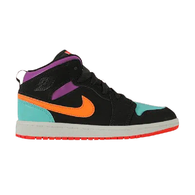 Pre-owned Air Jordan 1 Mid Ps 'black Multi'