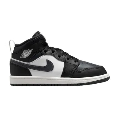 Pre-owned Air Jordan 1 Mid Ps 'black Off Noir' | Kid's Size 3