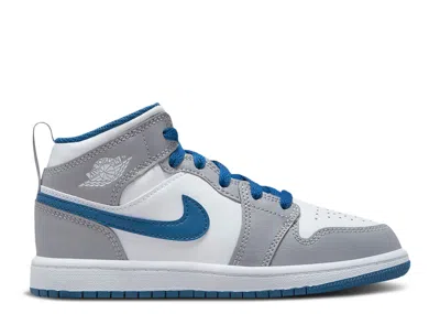 Air Jordan Kids'  1 Mid Ps 'cement True Blue' In Multi