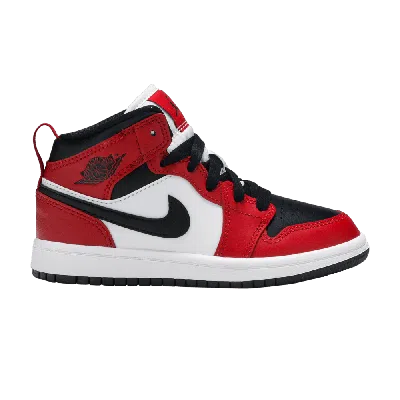 Pre-owned Air Jordan 1 Mid Ps 'chicago Black Toe' In Red