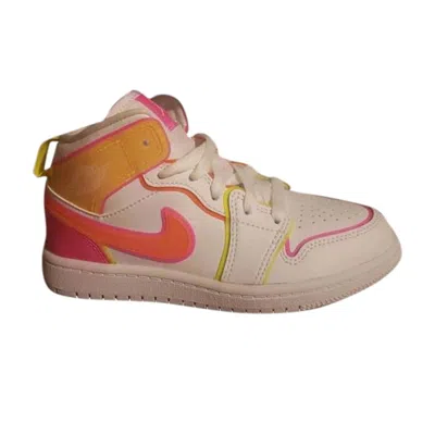 Pre-owned Air Jordan 1 Mid Ps 'edge Glow' | White | Kid's Size 13