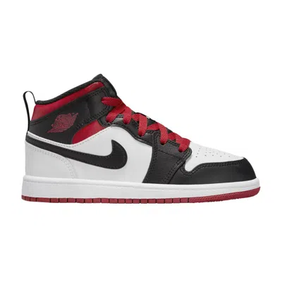 Pre-owned Air Jordan 1 Mid Ps 'gym Red Black Toe' | White | Kid's Size 11