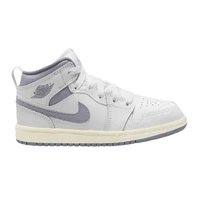Pre-owned Air Jordan 1 Mid Ps 'neutral Grey' In White