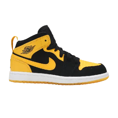 Pre-owned Air Jordan 1 Mid Ps 'new Love' In Yellow