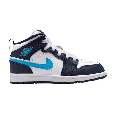 Pre-owned Air Jordan 1 Mid Ps 'obsidian' | White | Kid's Size 11.5