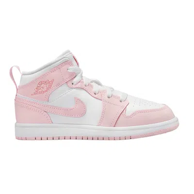 Pre-owned Air Jordan 1 Mid Ps 'pink Foam Fire Red' | Kid's Size 1