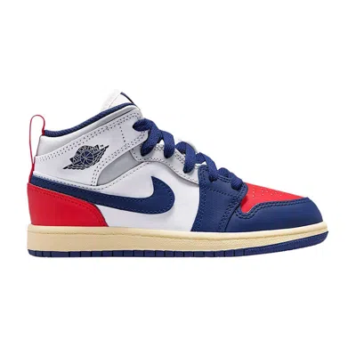 Pre-owned Air Jordan 1 Mid Ps 'rare Air' | Blue | Kid's Size 2