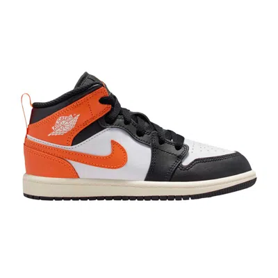 Pre-owned Air Jordan 1 Mid Ps 'shattered Backboard' 2025 | Orange | Kid's Size 13.5