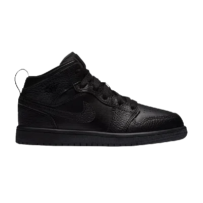 Pre-owned Air Jordan 1 Mid Ps 'triple Black'