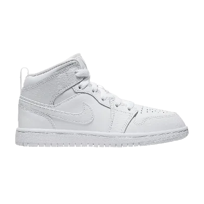 Pre-owned Air Jordan 1 Mid Ps 'triple White'