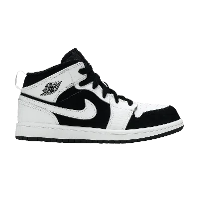 Pre-owned Air Jordan 1 Mid Ps 'tuxedo' In White