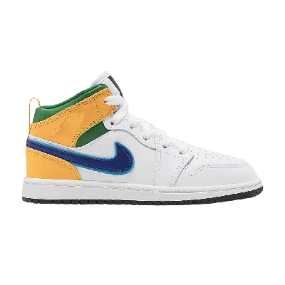 Pre-owned Air Jordan 1 Mid Ps 'white Court Purple Teal'