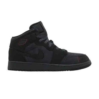 Pre-owned Air Jordan 1 Mid Se Craft Gs 'dark Smoke Red' | Grey | Kid's Size 6 In Gray