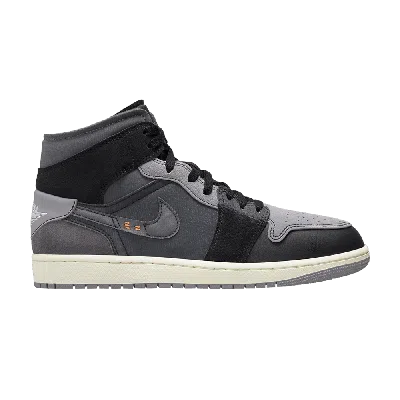 Pre-owned Air Jordan 1 Mid Se Craft 'inside Out - Black'