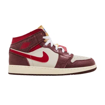 Pre-owned Air Jordan 1 Mid Se Gs 'breakfast' | Brown | Kid's Size 7