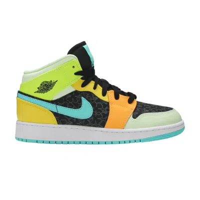 Pre-owned Air Jordan 1 Mid Se Gs 'clover' | Multi-color | Kid's Size 5