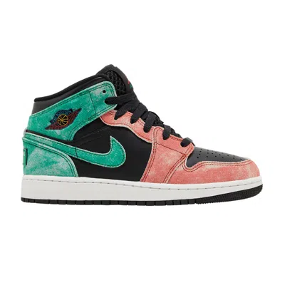 Pre-owned Air Jordan 1 Mid Se Gs 'mj's Playground' | Black | Kid's Size 7