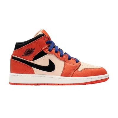 Pre-owned Air Jordan 1 Mid Se Gs 'team Orange' | Kid's Size 7