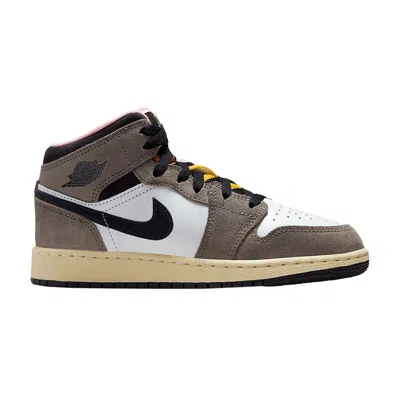 Pre-owned Air Jordan 1 Mid Se Gs 'tokyo Bio Hack' | Brown | Kid's Size 4.5