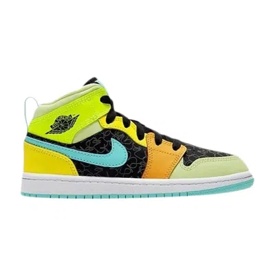 Pre-owned Air Jordan 1 Mid Se Ps 'clover' | Multi-color | Kid's Size 10.5