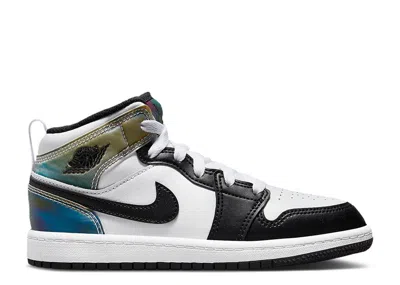 Air Jordan Kids'  1 Mid Se Ps 'heat Reactive Color Change' In White