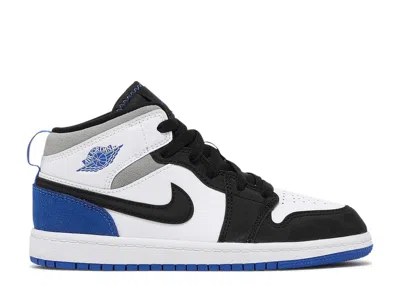 Air Jordan Kids'  1 Mid Se Ps 'royal Black Toe' In Blue