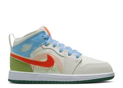 Air Jordan Kids'  1 Mid Se Ps 'stitch' In Multi