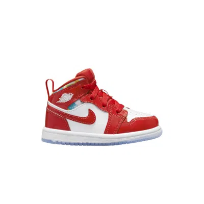 Pre-owned Air Jordan 1 Mid Se Td 'barcelona Sweater' | Red | Infant Size 6