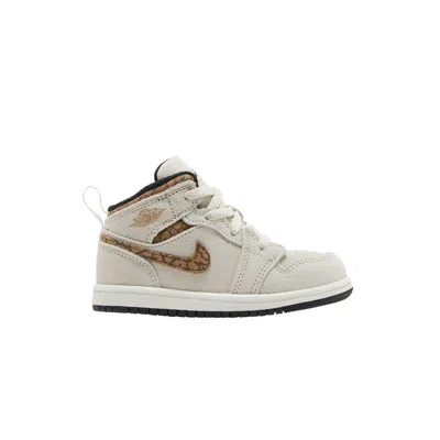 Pre-owned Air Jordan 1 Mid Se Td 'brown Elephant' | Infant Size 9