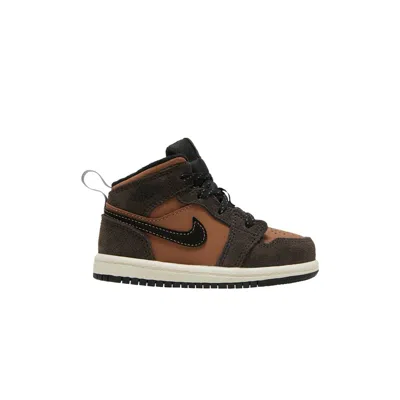 Pre-owned Air Jordan 1 Mid Se Td 'earth Tone' | Brown | Infant Size 7