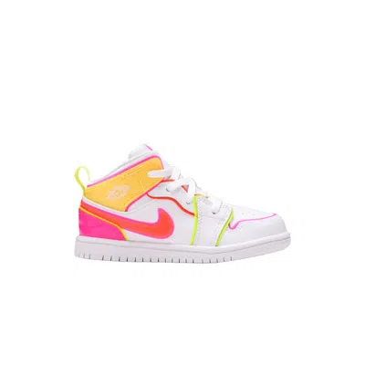 Pre-owned Air Jordan 1 Mid Se Td 'edge Glow' | White | Infant Size 9