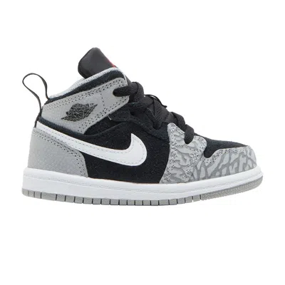 Pre-owned Air Jordan 1 Mid Se Td 'elephant Toe' | Grey | Infant Size 5