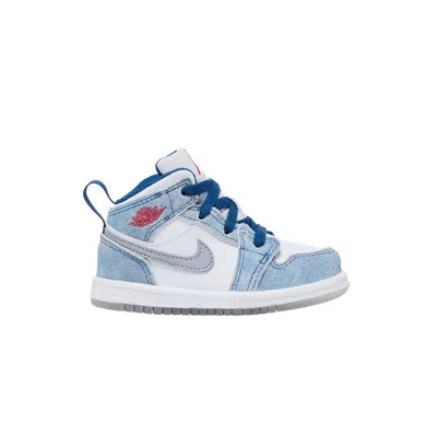 Pre-owned Air Jordan 1 Mid Se Td 'french Blue' | Infant Size 7