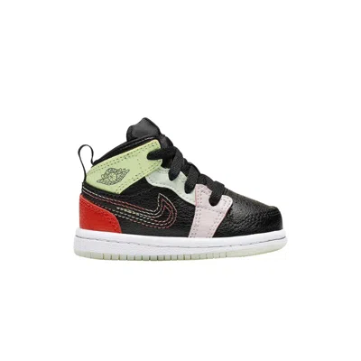 Pre-owned Air Jordan 1 Mid Se Td 'glow In The Dark' | Black | Infant Size 4