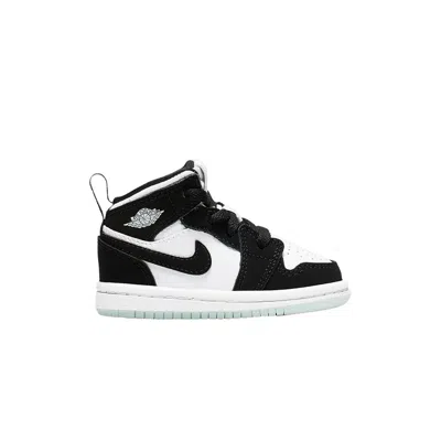 Pre-owned Air Jordan 1 Mid Se Td 'glow In The Dark Panda' | Black | Infant Size 6