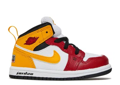 Air Jordan Babies'  1 Mid Se Td 'motorsport' In White