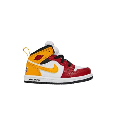 Pre-owned Air Jordan 1 Mid Se Td 'motorsport' | White | Infant Size 10