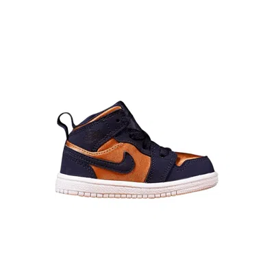 Pre-owned Air Jordan 1 Mid Se Td 'obsidian' | Blue | Infant Size 10