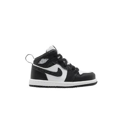 Pre-owned Air Jordan 1 Mid Se Td 'panda Elephant' | Black | Infant Size 4