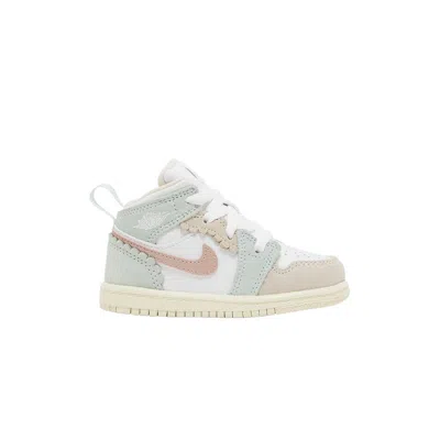 Pre-owned Air Jordan 1 Mid Se Td 'scalloped Edge' | Pink | Infant Size 5