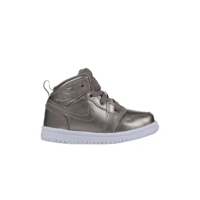 Pre-owned Air Jordan 1 Mid Se Td 'sepia Stone' | Grey | Infant Size 8 In Gray