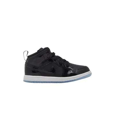 Pre-owned Air Jordan 1 Mid Se Td 'space Jam' | Black | Infant Size 10