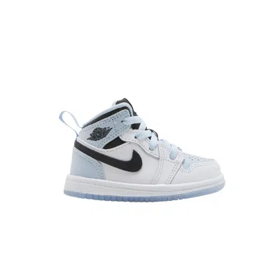 Pre-owned Air Jordan 1 Mid Se Td 'white Ice Blue' | Infant Size 6