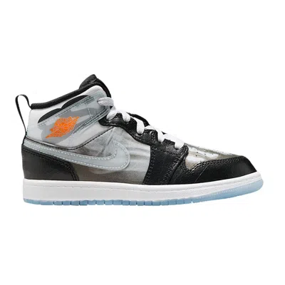 Pre-owned Air Jordan 1 Mid Ss Ps 'x-ray' | Black | Kid's Size 13