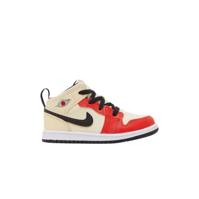 Pre-owned Air Jordan 1 Mid Ss Td 'dunk Contest' | Cream | Infant Size 3